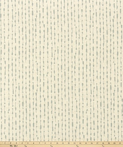 The ReBorn House TRH5996 Performance Fabric in Dove Grey, colorway TRH5996.A, shown with a yardstick for scale