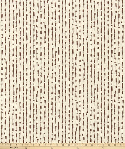 The ReBorn House TRH5996 Performance Fabric in Espresso, colorway TRH5996.B, shown with a yardstick for scale