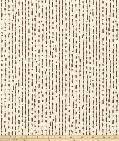 The ReBorn House TRH5996 Performance Fabric in Espresso, colorway TRH5996.B, shown with a yardstick for scale