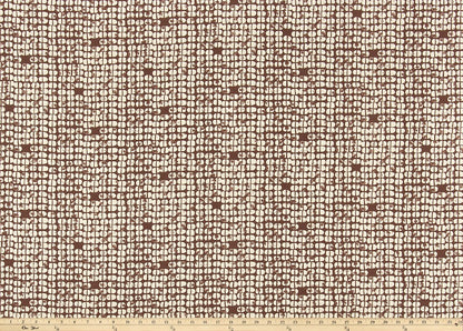 The ReBorn House TRH5997 Performance Fabric in Espresso, colorway TRH5997.B, solid in brown and white