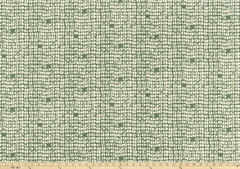 The ReBorn House TRH5997 Performance Fabric in Leaf Green, colorway TRH5997.D, solid in green and white