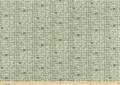 The ReBorn House TRH5997 Performance Fabric in Leaf Green, colorway TRH5997.D, solid in green and white