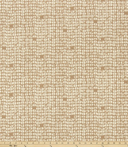 The ReBorn House TRH5997 Performance Fabric in Fawn, colorway TRH5997.E, shown with a yardstick for scale