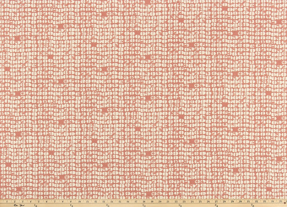 The ReBorn House TRH5997 Performance Fabric in Coral, colorway TRH5997.H, solid in orange and pink