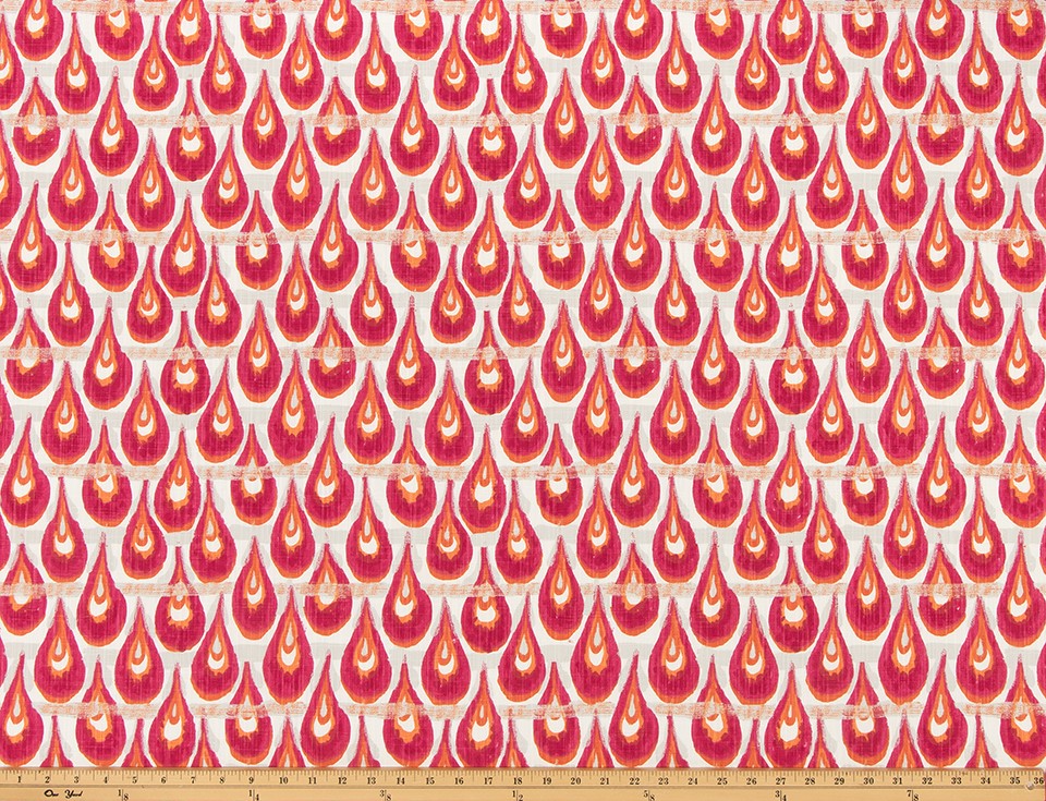 The ReBorn House TRH6009 Performance Fabric in Rose Pink, colorway TRH6009.A, geometric in pink and white