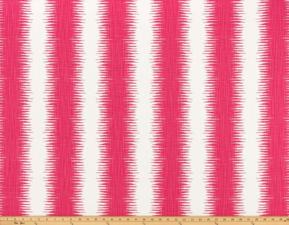 The ReBorn House TRH6014 Performance Fabric in Rose Pink, colorway TRH6014.A, stripe in pink and white