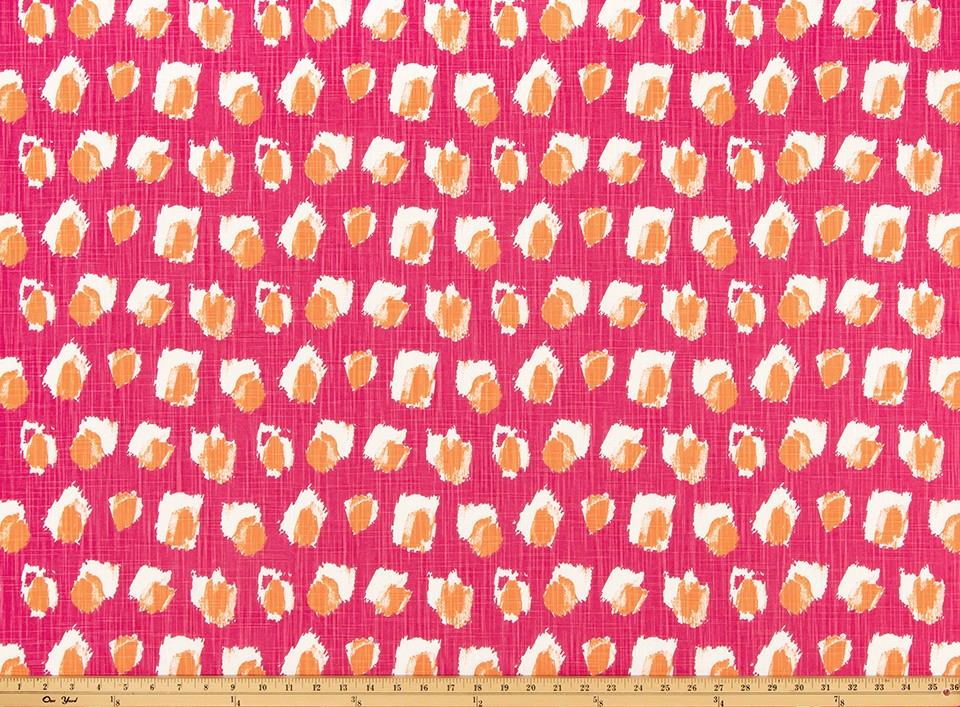 The ReBorn House TRH6018 Performance Fabric in Rose Pink, colorway TRH6018.A, abstract in pink and white
