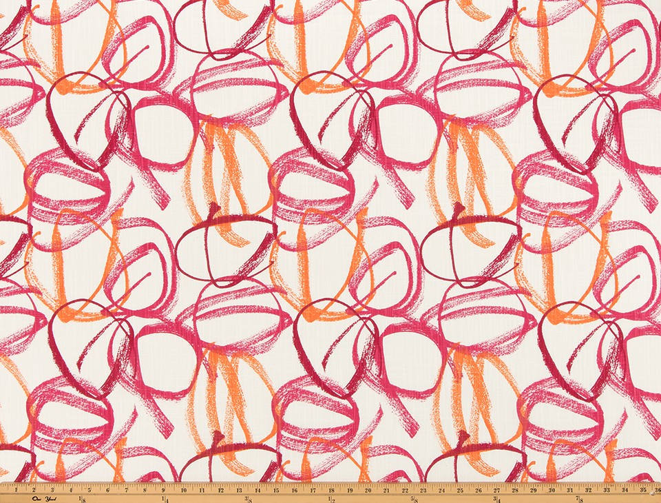The ReBorn House TRH6022 Performance Fabric in Rose Pink, colorway TRH6022.A, abstract in pink and white