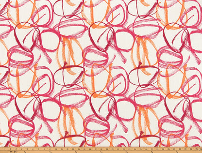 The ReBorn House TRH6022 Performance Fabric in Rose Pink, colorway TRH6022.A, abstract in pink and white