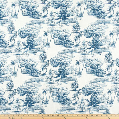 The ReBorn House TRH6026 Performance Fabric in Ocean Multi, colorway TRH6026.A, toile in blue and white
