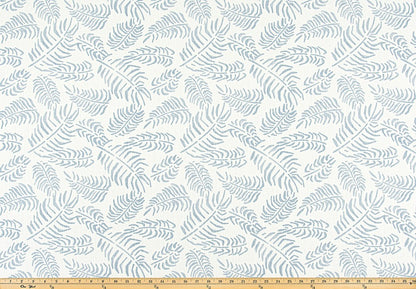 The ReBorn House TRH6029 Performance Fabric in Sky, colorway TRH6029.A, botanical in blue and white