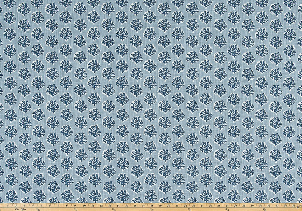 The ReBorn House TRH6030 Performance Fabric in Sky, colorway TRH6030.A, geometric in blue and white