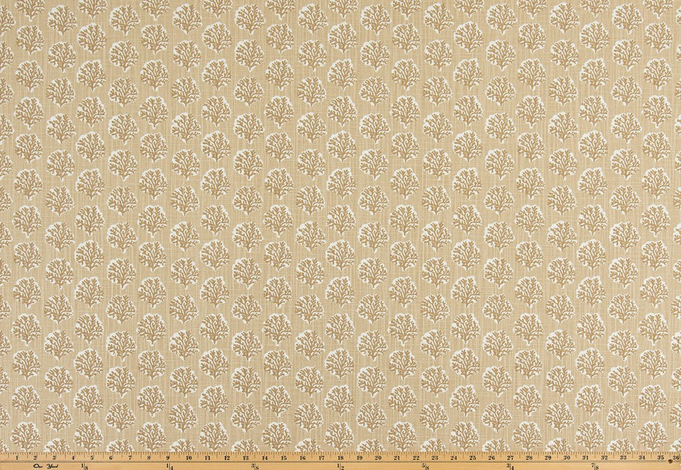 The ReBorn House TRH6030 Performance Fabric in Sand, colorway TRH6030.C, geometric in neutral and yellow