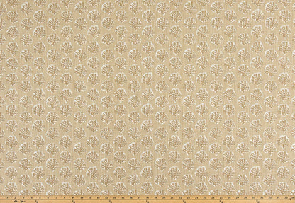 The ReBorn House TRH6030 Performance Fabric in Sand, colorway TRH6030.C, geometric in neutral and yellow