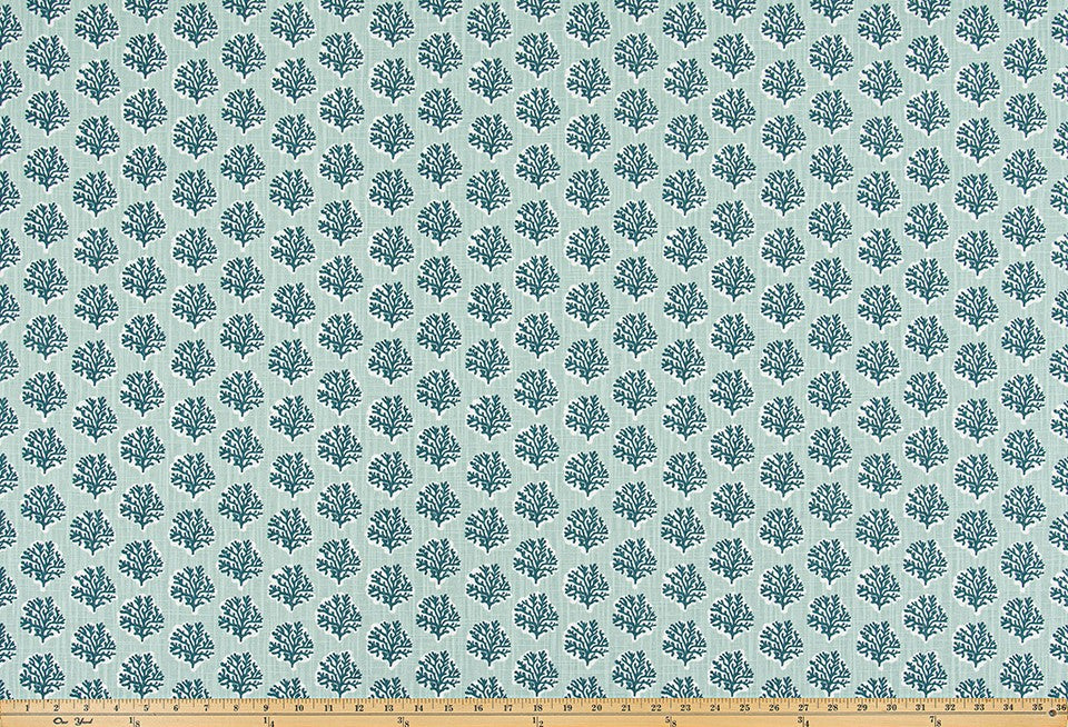The ReBorn House TRH6030 Performance Fabric in Seafoam, colorway TRH6030.D, geometric in grey and green