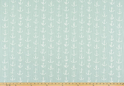 The ReBorn House TRH6032 Performance Fabric in Seafoam, colorway TRH6032.B, coastal in grey and green