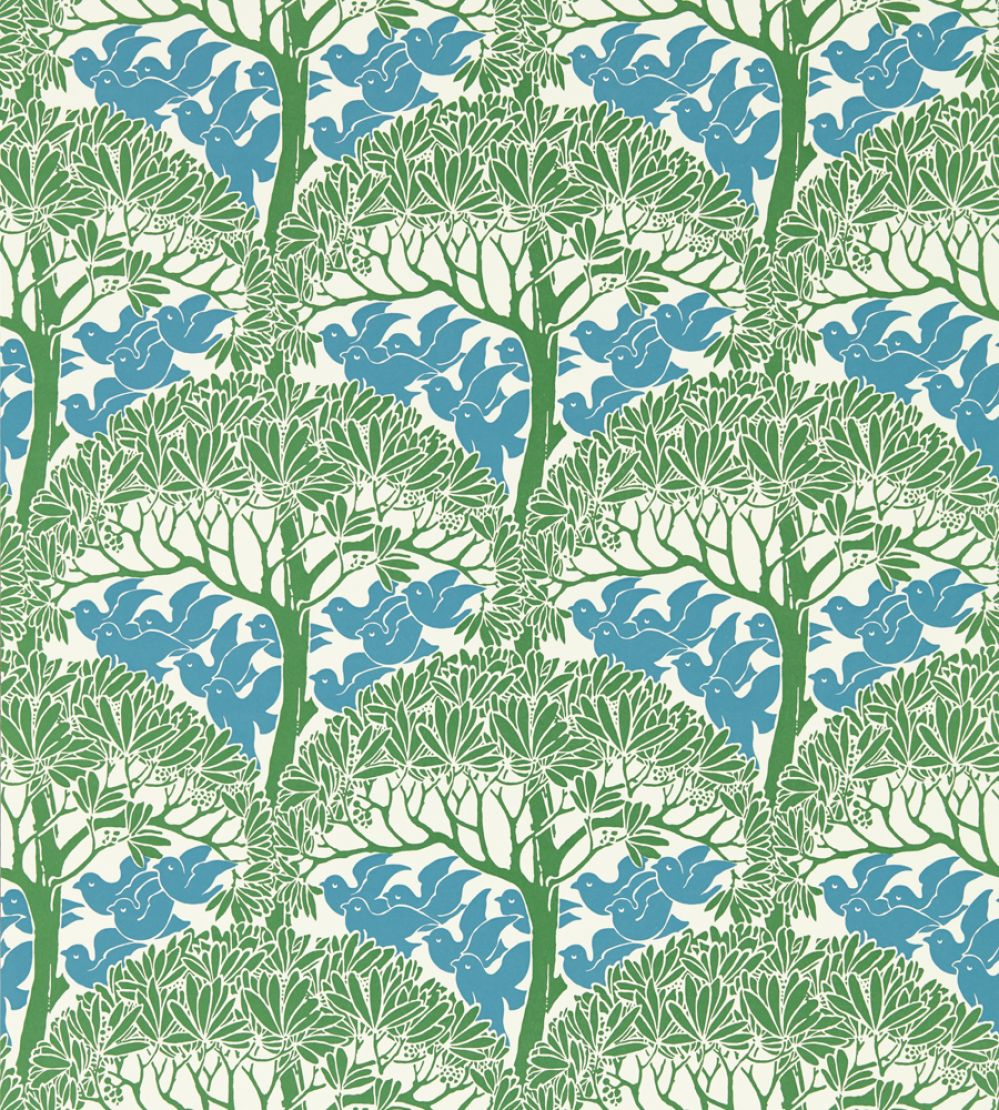 The Savaric Wallpaper by Morris & Co Garden Green