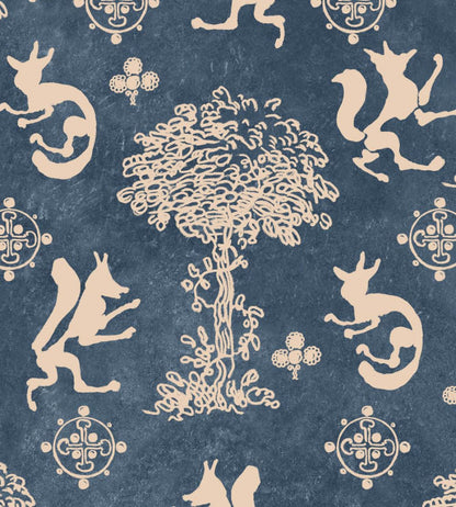 The Silly Fox Wallpaper by MINDTHEGAP Denim