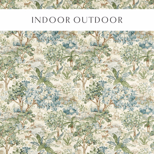 The Stumpery Outdoor Fern fabric by Sanderson