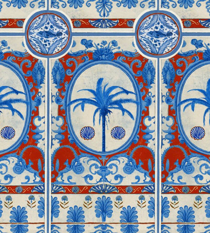 The Villa Wallpaper by MINDTHEGAP Red