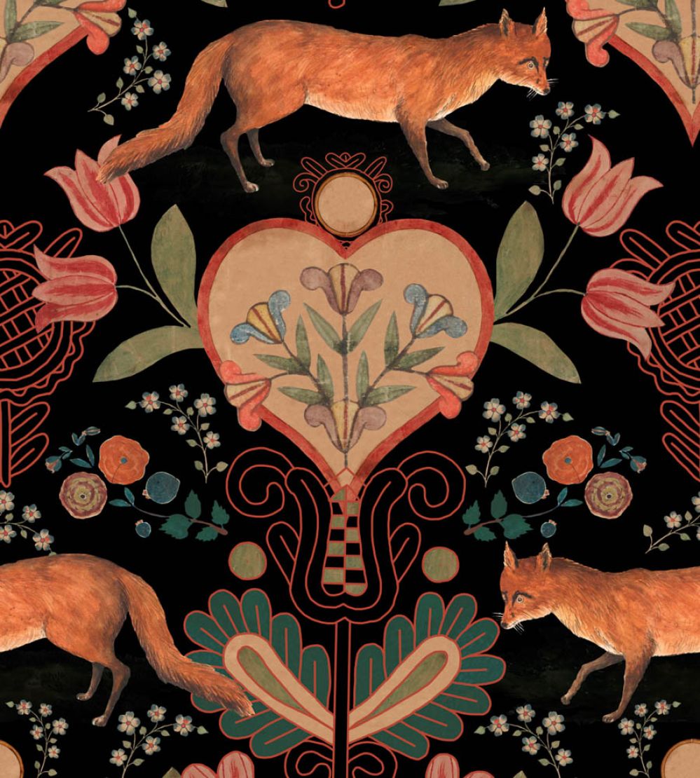 The Vixen Wallpaper by MINDTHEGAP Anthracite