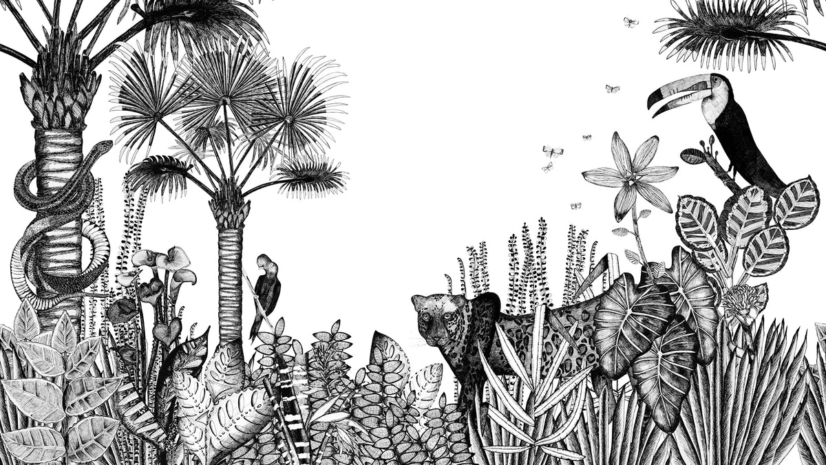 The Wild Tropical mural by Bien Fait