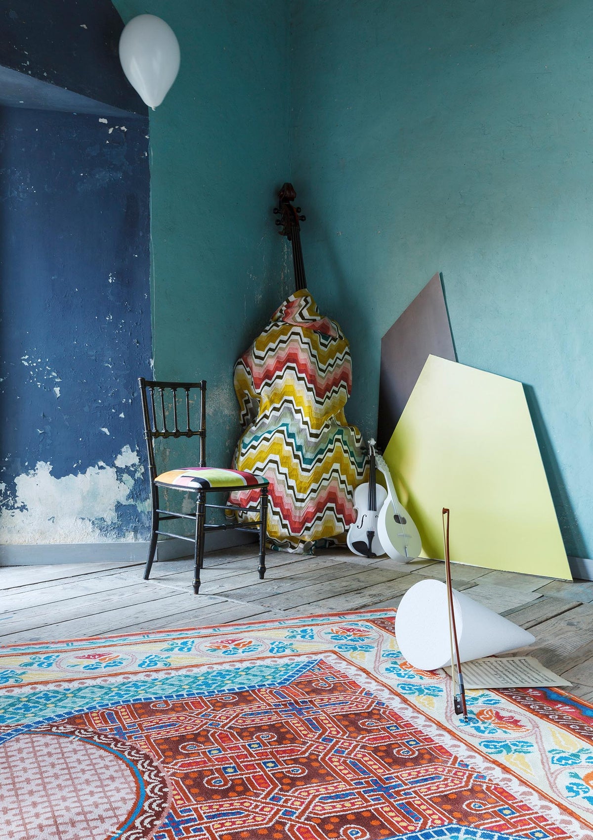 Theodora Rug by Pierre Frey shown in a room setting