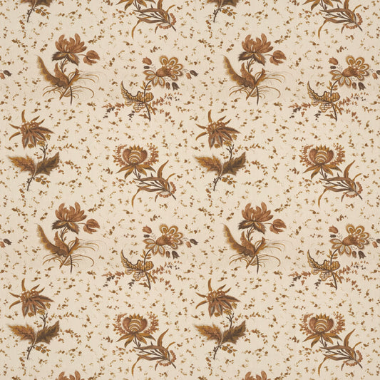 Thistle Flower Cinnamon fabric by Penny Morrison