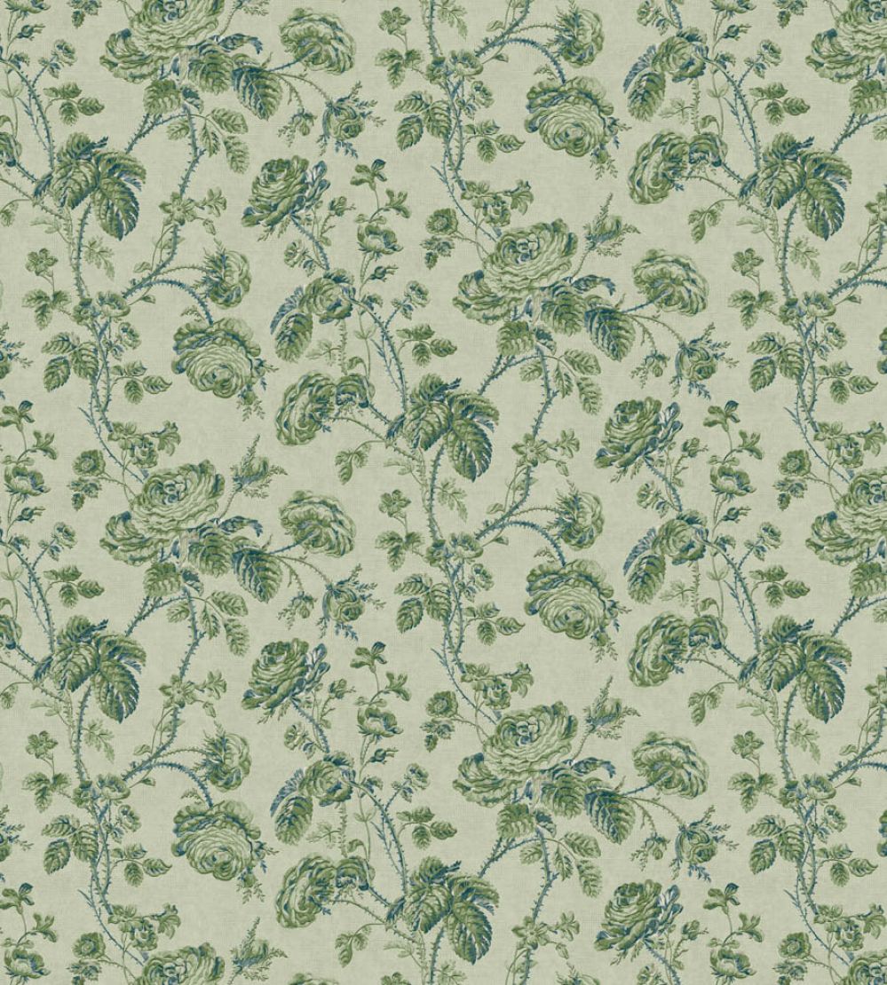 Thorny Vine Fabric by Zoffany Evergreen