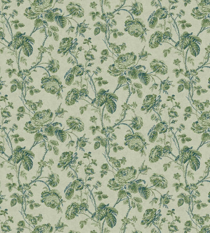 Thorny Vine Fabric by Zoffany Evergreen