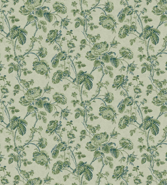 Thorny Vine Fabric by Zoffany Evergreen