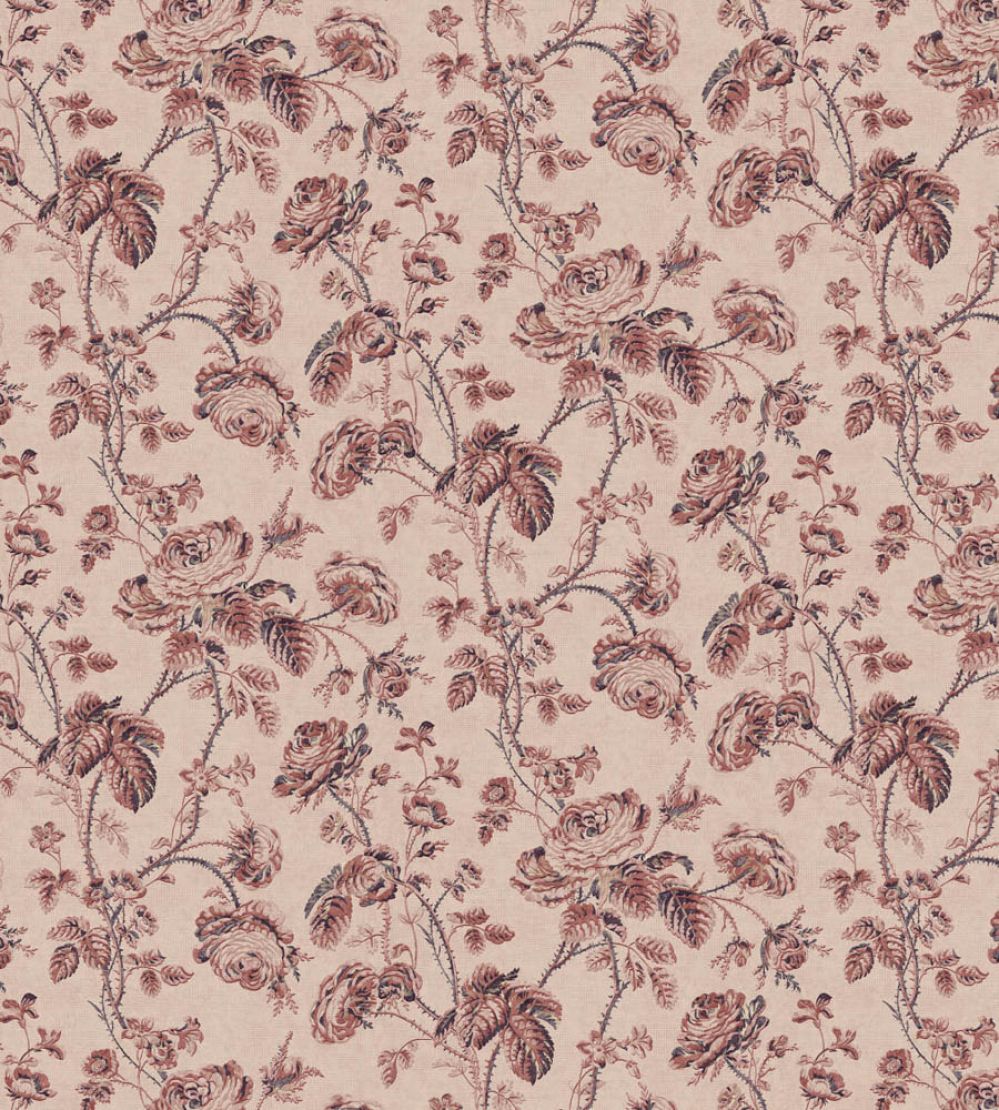 Thorny Vine Fabric by Zoffany Rouge