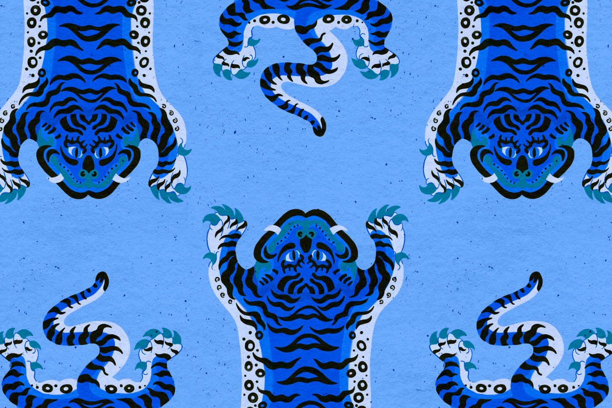 Tibetan Blue wallpaper by Hovia