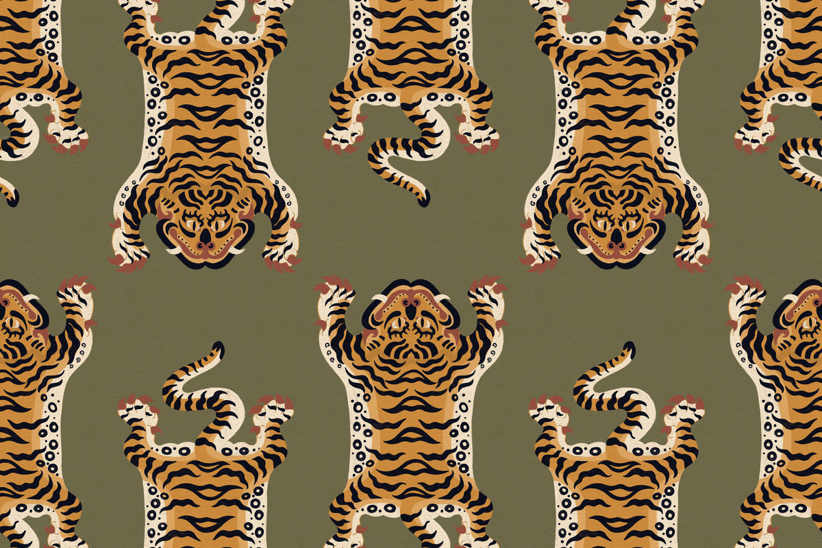 Tibetan Green wallpaper by Hovia