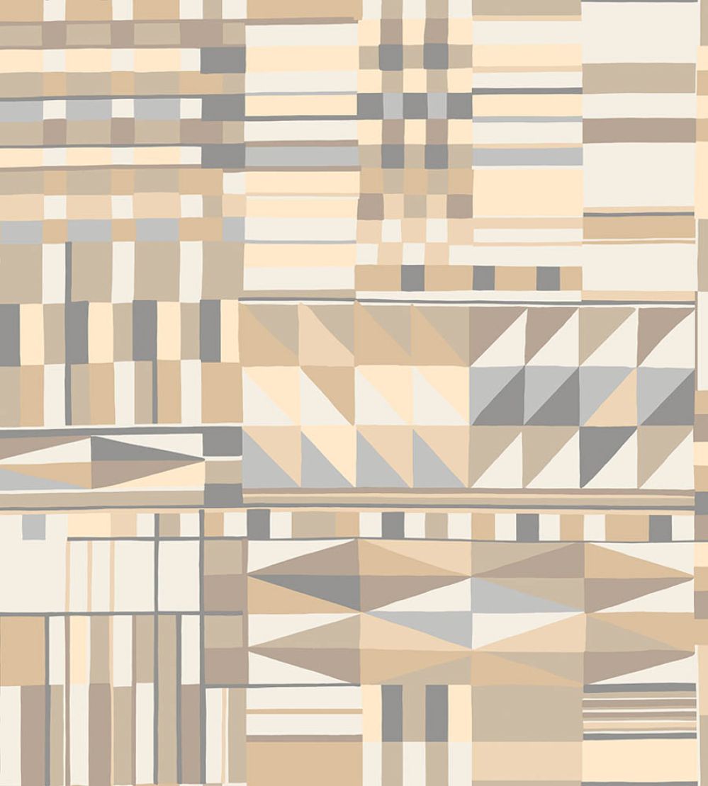 Tiebele Wallpaper by Jannelli&Volpi Tan