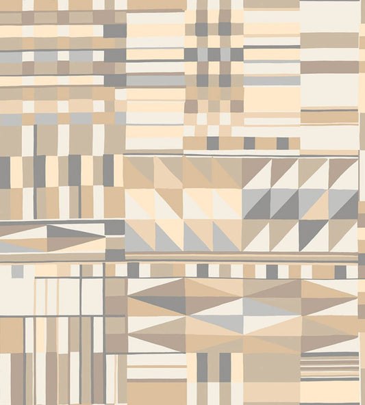 Tiebele Wallpaper by Jannelli&Volpi Tan