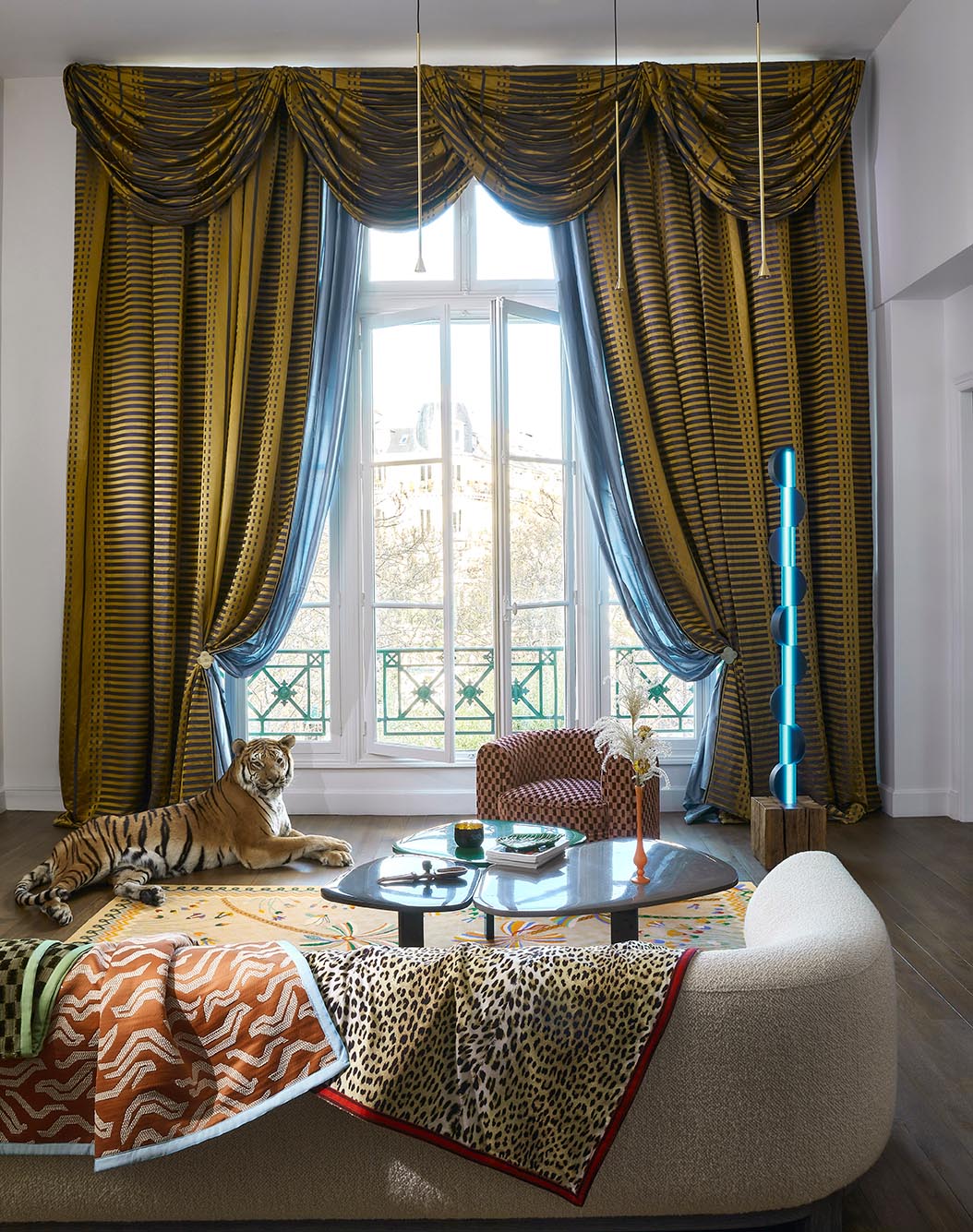 Tigris Fabric by Pierre Frey shown in a room setting (view 2)