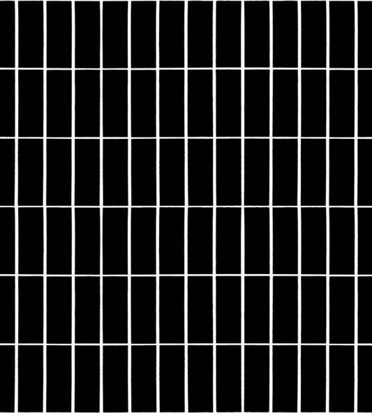 Tiiliskivi Wallpaper by Marimekko Black