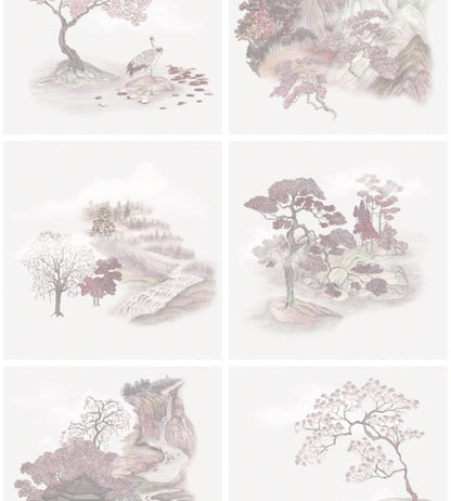 Tile Toile Wallpaper by Cole & Son Pink