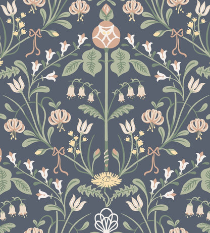 Till Carl Wallpaper by Sandberg Indigo