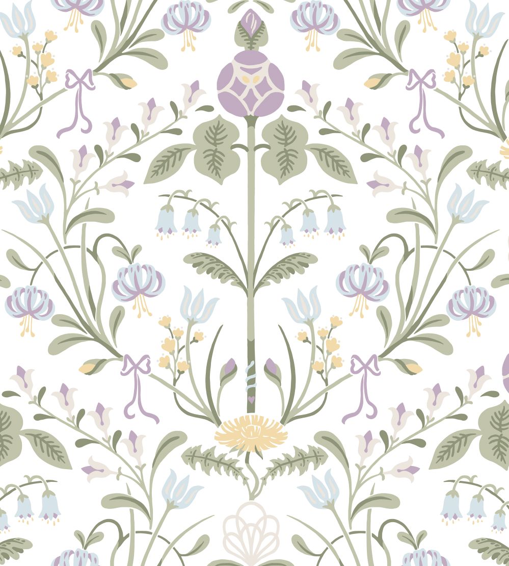 Till Carl Wallpaper by Sandberg Lilac