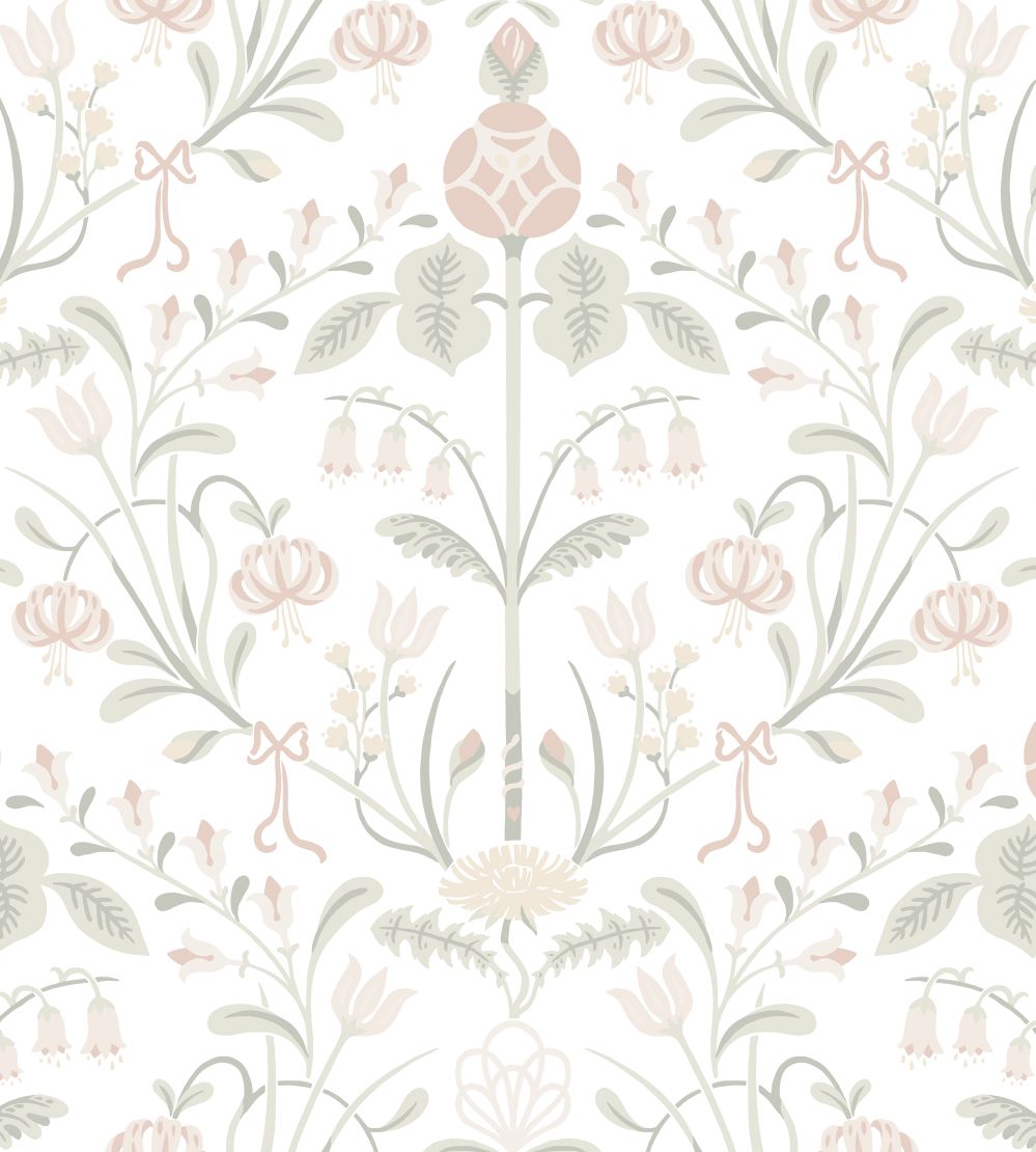 Till Carl Wallpaper by Sandberg Powder Pink
