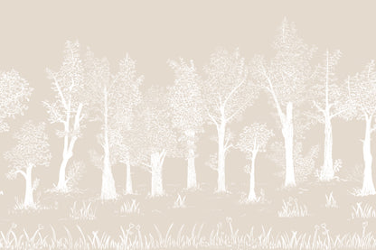 Timber Neutral mural by Hovia