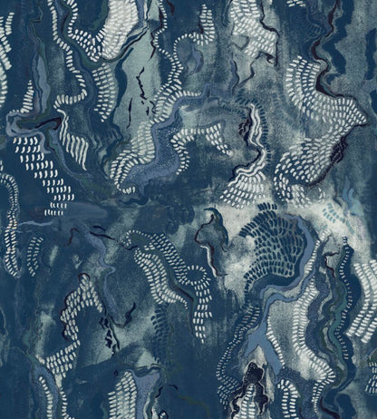 Timeless Stones Wallpaper by Coordonne Blue