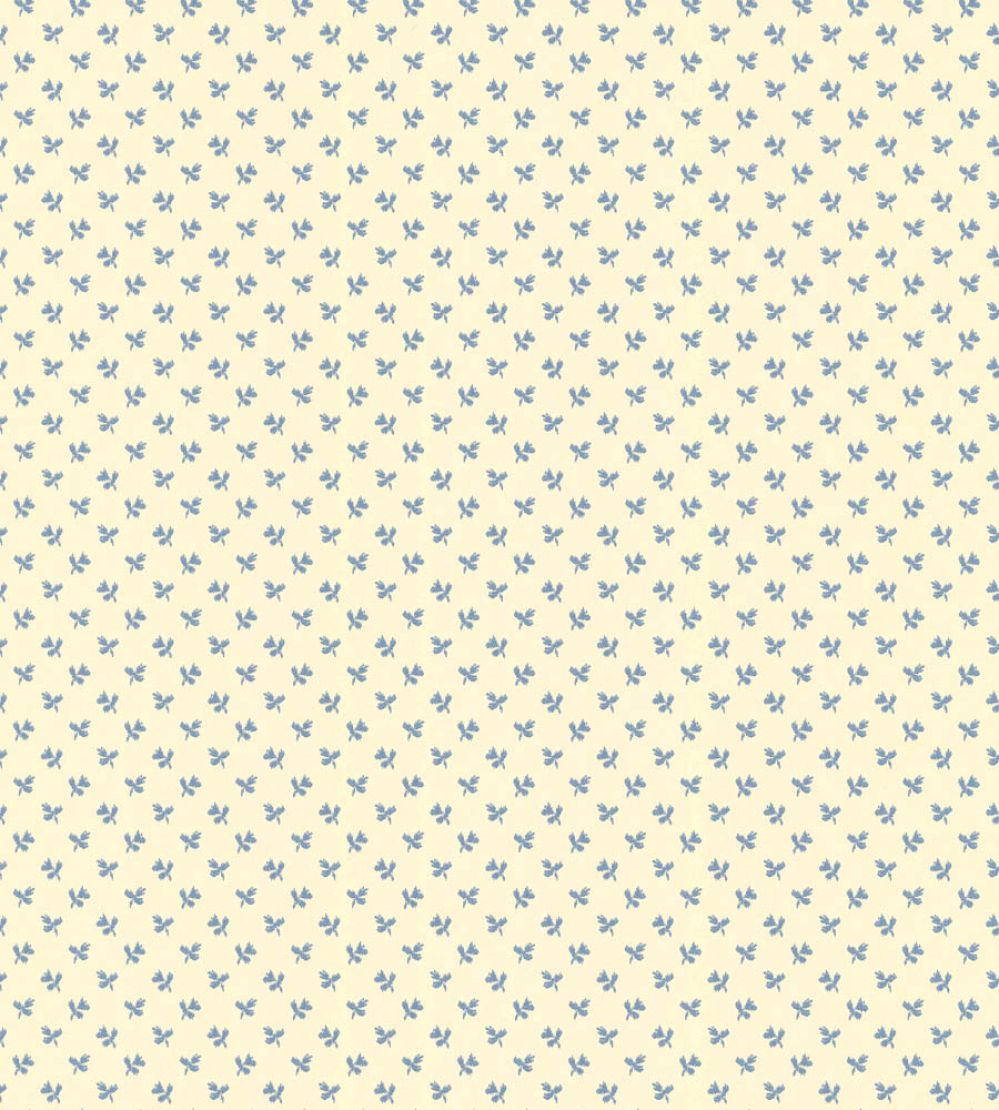 Tiny Flower Wallpaper by Langelid Von Bromssen Faded Denim