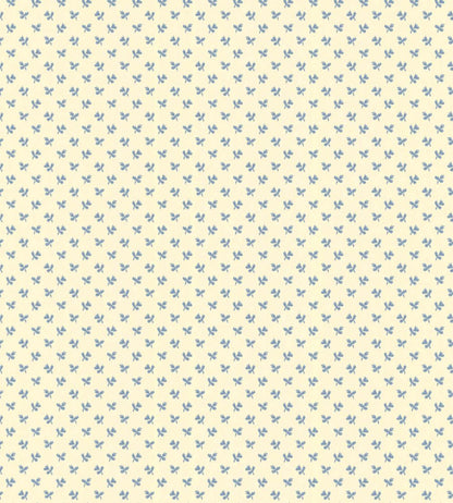 Tiny Flower Wallpaper by Langelid Von Bromssen Faded Denim