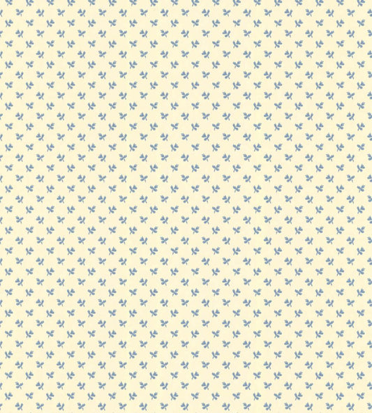 Tiny Flower Wallpaper by Langelid Von Bromssen Faded Denim