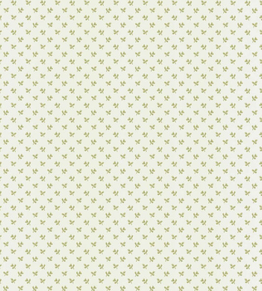 Tiny Flower Wallpaper by Langelid Von Bromssen Olive