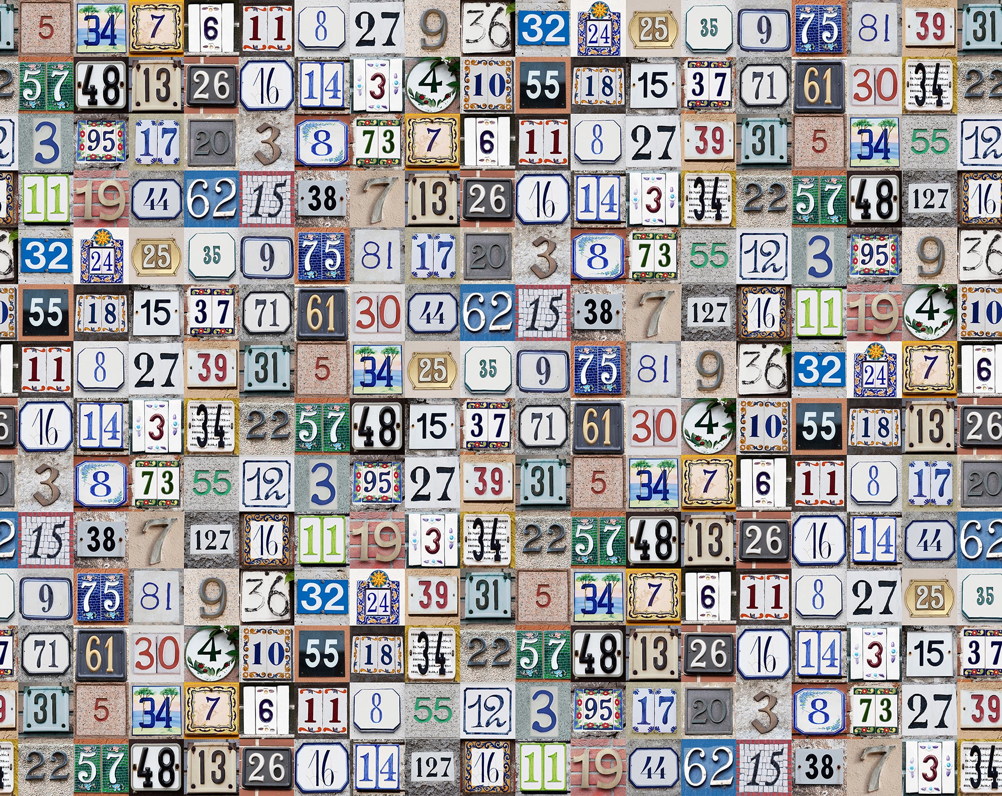 Tiny House Numbers Wallpaper by Rebel Walls | ReBorn House – The ReBorn ...