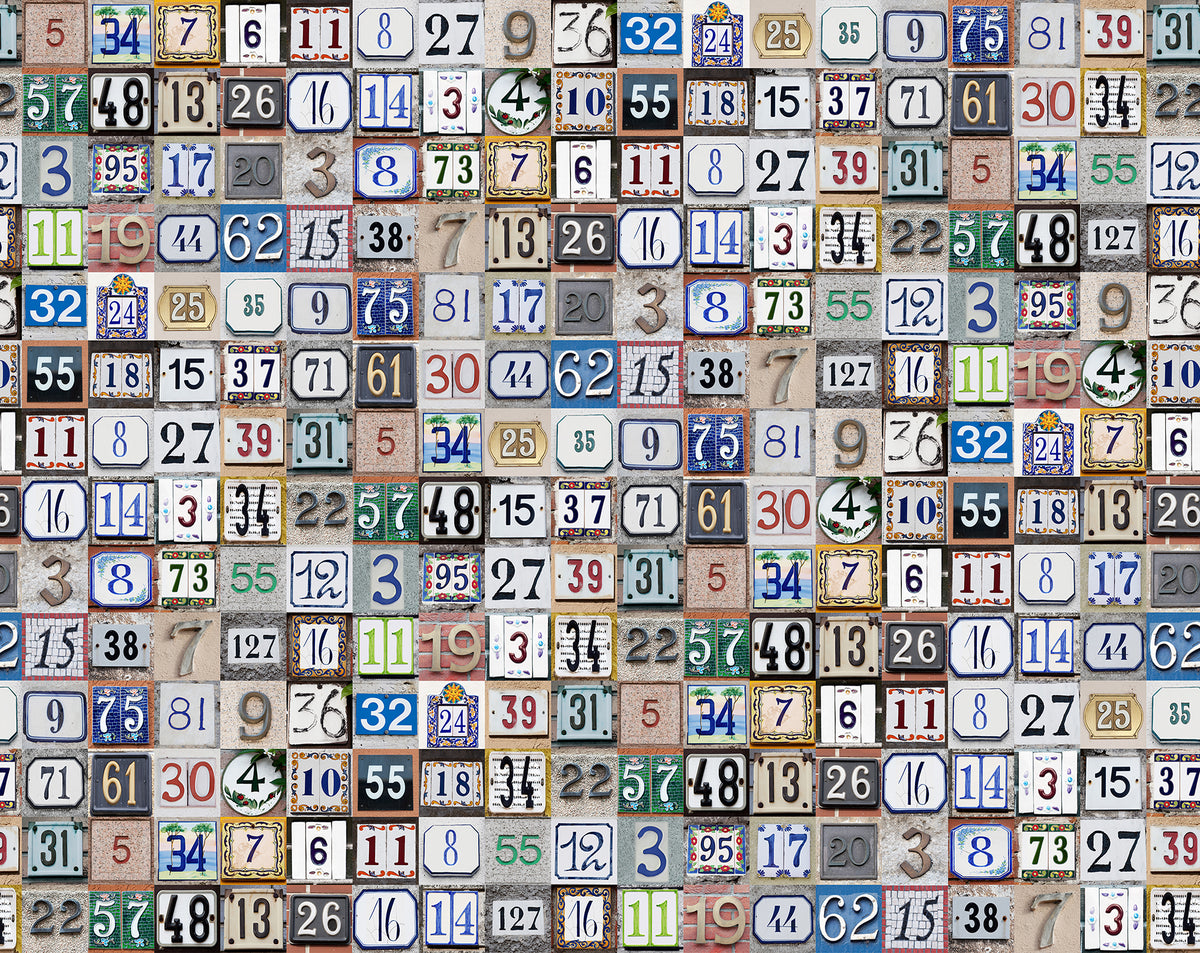 Tiny House Numbers Wallpaper by Rebel Walls | ReBorn House – The ReBorn ...
